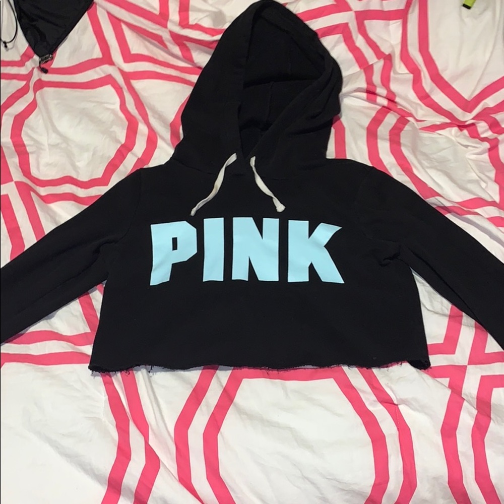 PINK cropped sweatshirt, size XS
